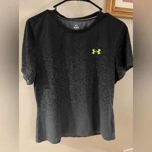 LG Black and Neon Green Women's Short Sleeve Tee